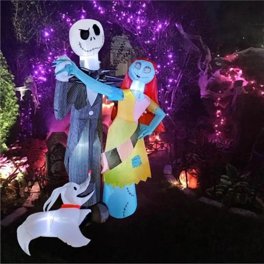 6 Ft Inflatable Halloween Decor - Blow Ups Inflatables- Built-in LED Lights - Picture 7 of 7